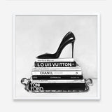 Shop Runway Reads (Square) Art Print a Hamptons style themed painted wall art print from The Print Emporium wall artwork collection - Buy Australian made fine art painting style poster and framed prints for the home and your interior decor room, TPE-193-AP