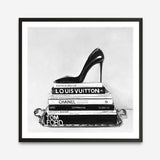 Shop Runway Reads (Square) Art Print a Hamptons style themed painted wall art print from The Print Emporium wall artwork collection - Buy Australian made fine art painting style poster and framed prints for the home and your interior decor room, TPE-193-AP