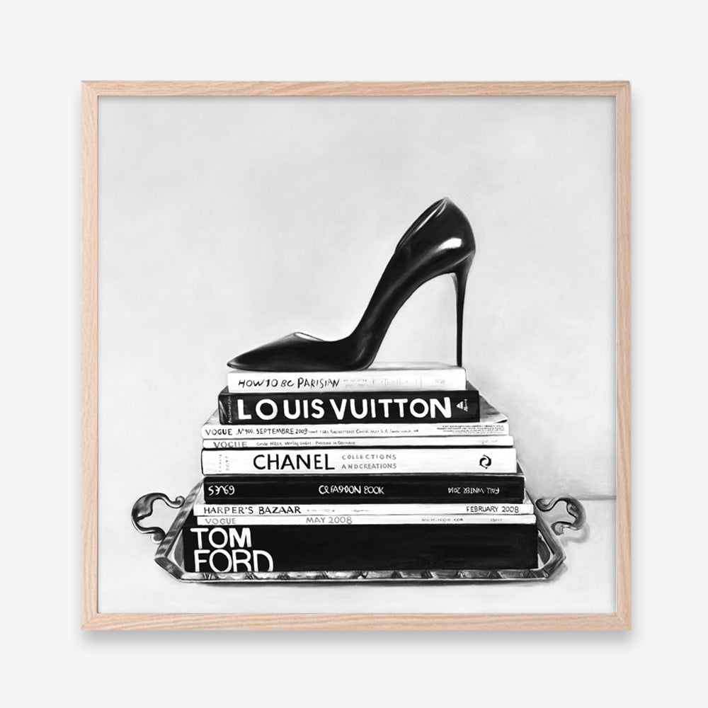 Shop Runway Reads (Square) Art Print a Hamptons style themed painted wall art print from The Print Emporium wall artwork collection - Buy Australian made fine art painting style poster and framed prints for the home and your interior decor room, TPE-193-AP