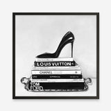 Shop Runway Reads (Square) Art Print a Hamptons style themed painted wall art print from The Print Emporium wall artwork collection - Buy Australian made fine art painting style poster and framed prints for the home and your interior decor room, TPE-193-AP