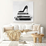 Shop Runway Reads (Square) Canvas Print a Hamptons style themed painted framed canvas wall art print from The Print Emporium artwork collection - Buy Australian made fine art painting style stretched canvas prints for the home and your interior decor space, TPE-193-CA-40X40-NF