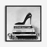 Shop Runway Reads (Square) Canvas Print a Hamptons style themed painted framed canvas wall art print from The Print Emporium artwork collection - Buy Australian made fine art painting style stretched canvas prints for the home and your interior decor space, TPE-193-CA-40X40-NF