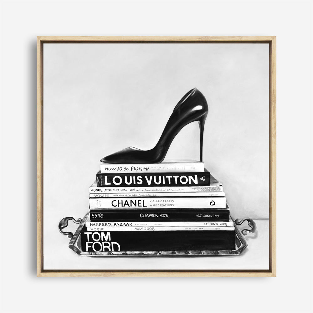 Shop Runway Reads (Square) Canvas Print a Hamptons style themed painted framed canvas wall art print from The Print Emporium artwork collection - Buy Australian made fine art painting style stretched canvas prints for the home and your interior decor space, TPE-193-CA-40X40-NF