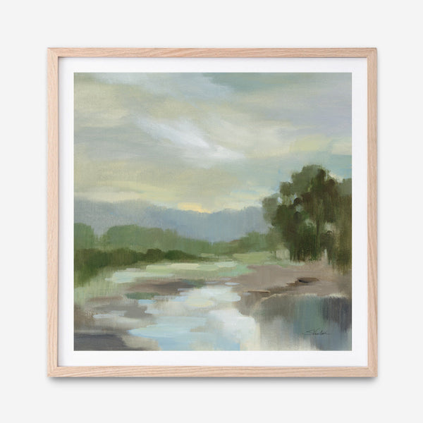 Shop Sage Lake (Square) Art Print a painted style wall art print from The Print Emporium wall artwork collection - Buy Australian made fine art painting style poster and framed prints for the home and your interior decor room, TPE-WA-68578-AP
