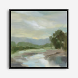 Shop Sage Lake (Square) Canvas Print a painted style framed canvas wall art print from The Print Emporium artwork collection - Buy Australian made fine art painting style stretched canvas prints for the home and your interior decor space, TPE-WA-68578-CA-40X40-NF
