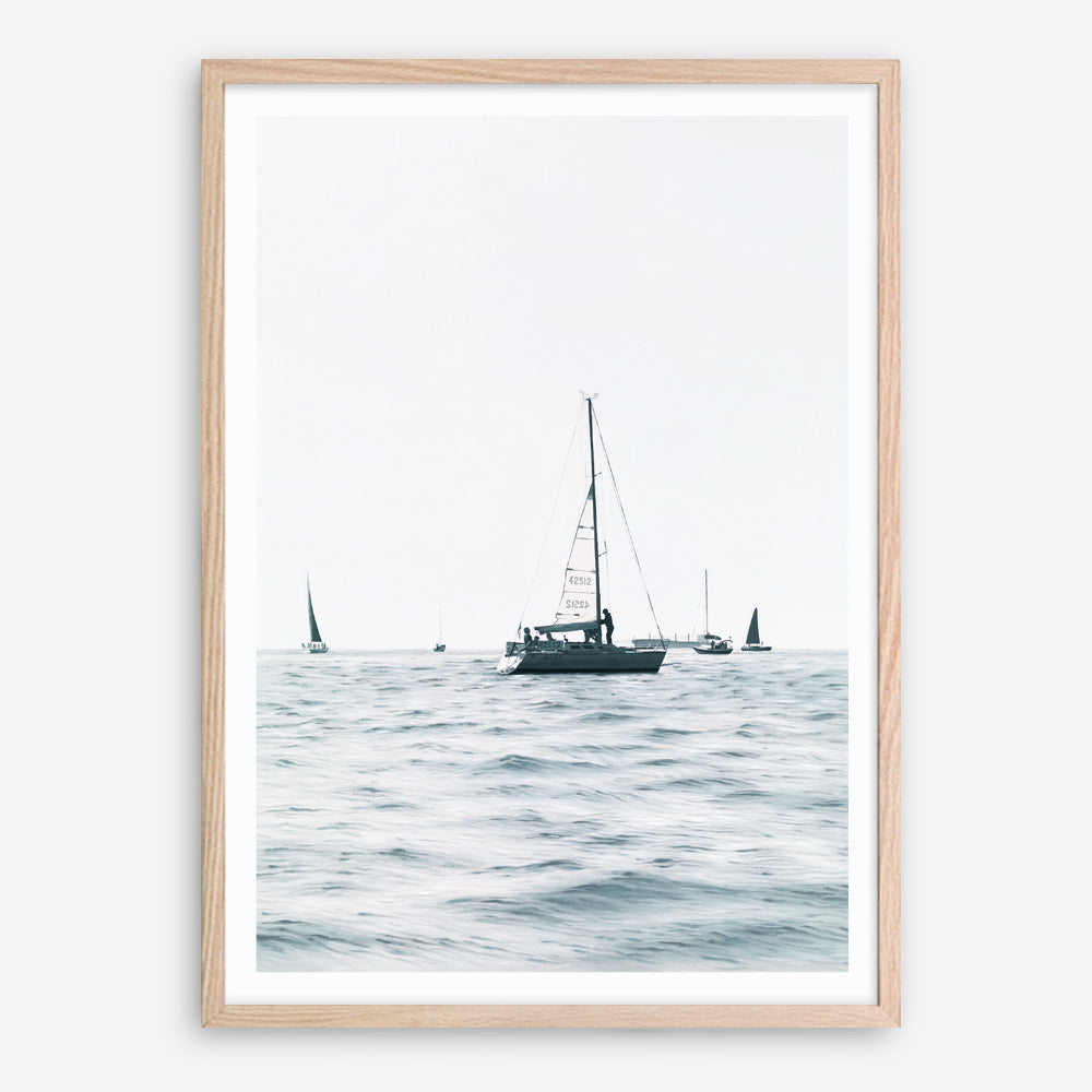 Shop Sailboats Art Print a coastal themed painted wall art print from The Print Emporium wall artwork collection - Buy Australian made fine art painting style poster and framed prints for the home and your interior decor room, TPE-756-AP