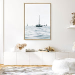 Shop Sailboats Canvas Print a coastal themed painted framed canvas wall art print from The Print Emporium artwork collection - Buy Australian made fine art painting style stretched canvas prints for the home and your interior decor space, TPE-756-CA-35X46-NF