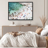 Shop Salento Beach Day I Photo Canvas Print a coastal themed photography framed stretched canvas print from The Print Emporium wall artwork collection - Buy Australian made prints for the home and your interior decor space, TPE-1188-CA-35X46-NF