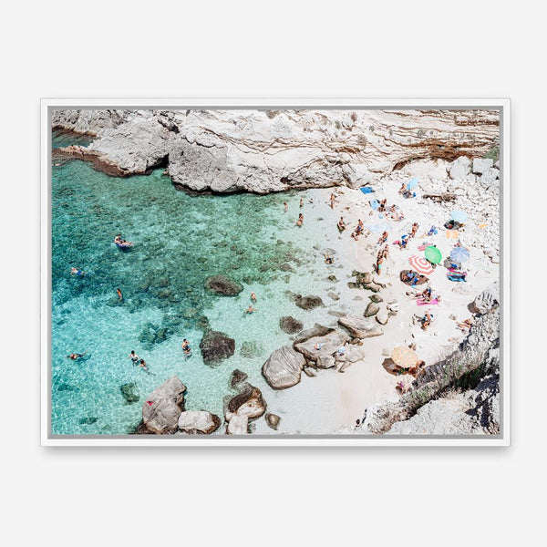Shop Salento Beach Day II Photo Canvas Print a coastal themed photography framed stretched canvas print from The Print Emporium wall artwork collection - Buy Australian made prints for the home and your interior decor space, TPE-1190-CA-35X46-NF