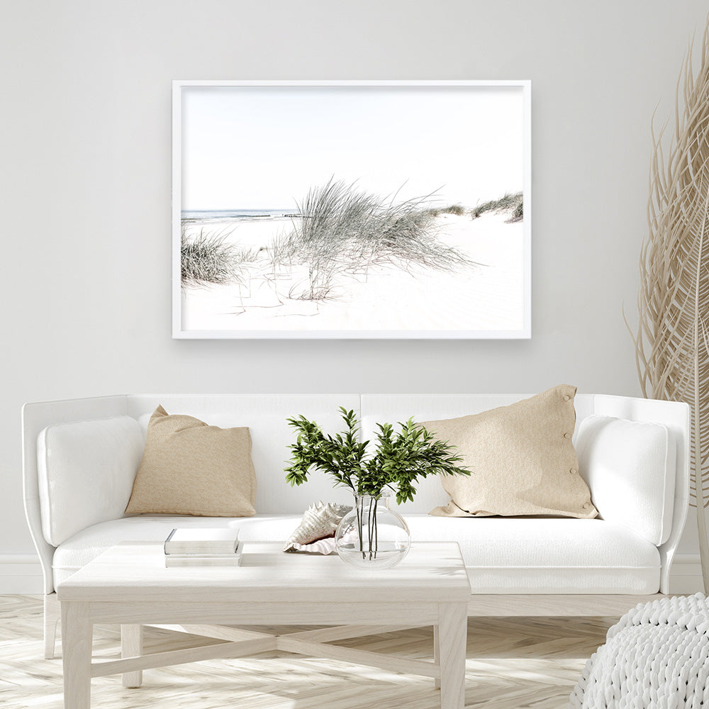 Shop Sand Dunes I Photo Art Print a coastal themed photography wall art print from The Print Emporium wall artwork collection - Buy Australian made fine art poster and framed prints for the home and your interior decor, TPE-797-AP