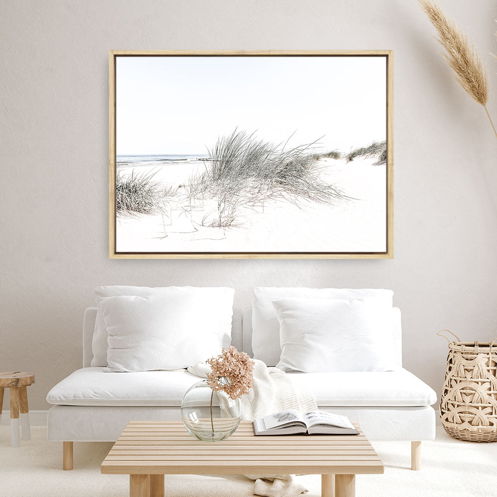 Shop Sand Dunes I Photo Canvas Print a coastal themed photography framed stretched canvas print from The Print Emporium wall artwork collection - Buy Australian made prints for the home and your interior decor space, TPE-797-CA-35X46-NF