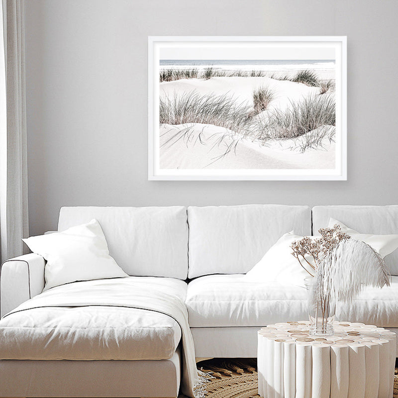 Shop Sand Dunes II Photo Art Print a coastal themed photography wall art print from The Print Emporium wall artwork collection - Buy Australian made fine art poster and framed prints for the home and your interior decor, TPE-853-AP