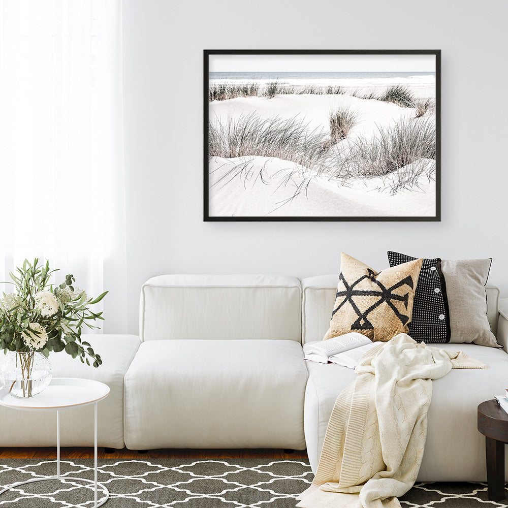 Shop Sand Dunes II Photo Art Print a coastal themed photography wall art print from The Print Emporium wall artwork collection - Buy Australian made fine art poster and framed prints for the home and your interior decor, TPE-853-AP