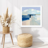 Shop Sand and Sky (Square) Art Print a painted abstract themed wall art print from The Print Emporium wall artwork collection - Buy Australian made fine art painting style poster and framed prints for the home and your interior decor room, TPE-WA-70758-AP