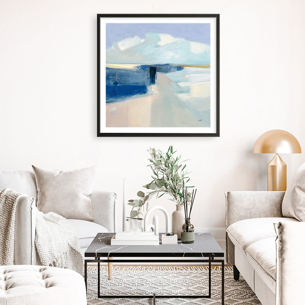 Shop Sand and Sky (Square) Art Print a painted abstract themed wall art print from The Print Emporium wall artwork collection - Buy Australian made fine art painting style poster and framed prints for the home and your interior decor room, TPE-WA-70758-AP