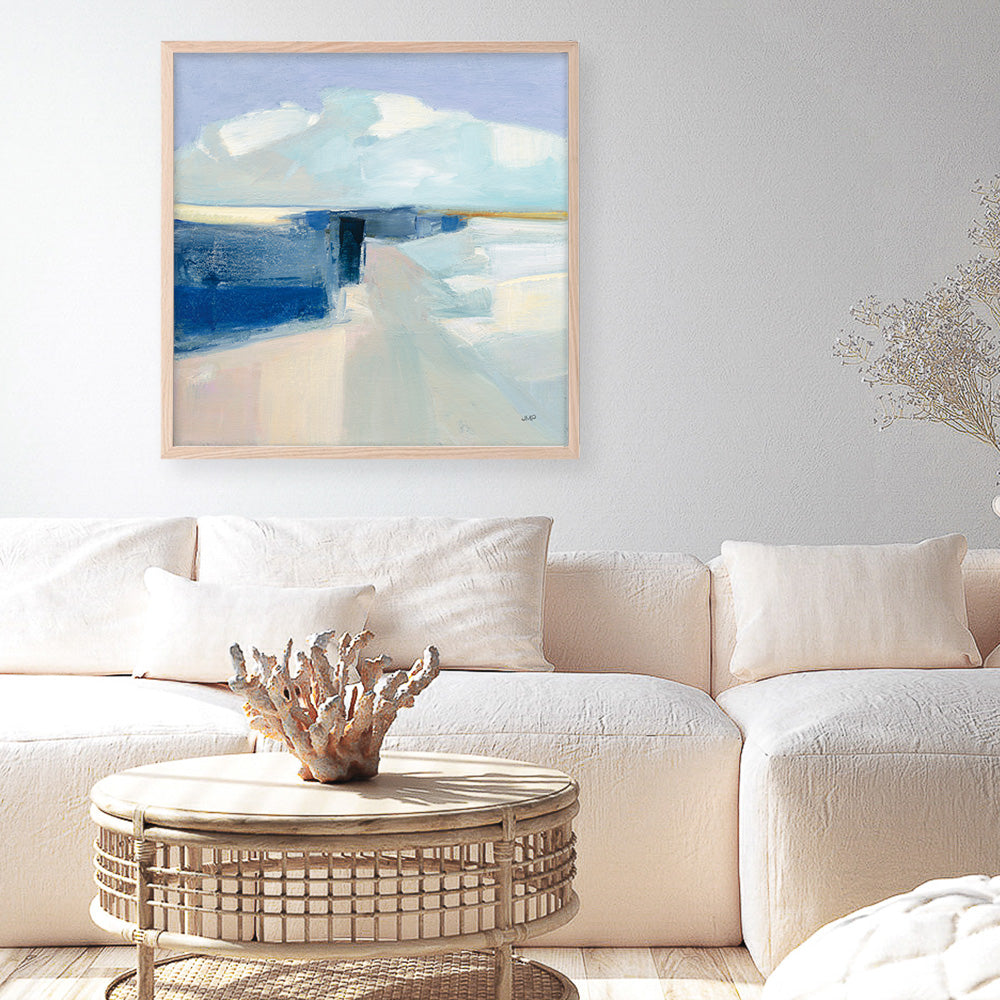 Shop Sand and Sky (Square) Art Print a painted abstract themed wall art print from The Print Emporium wall artwork collection - Buy Australian made fine art painting style poster and framed prints for the home and your interior decor room, TPE-WA-70758-AP