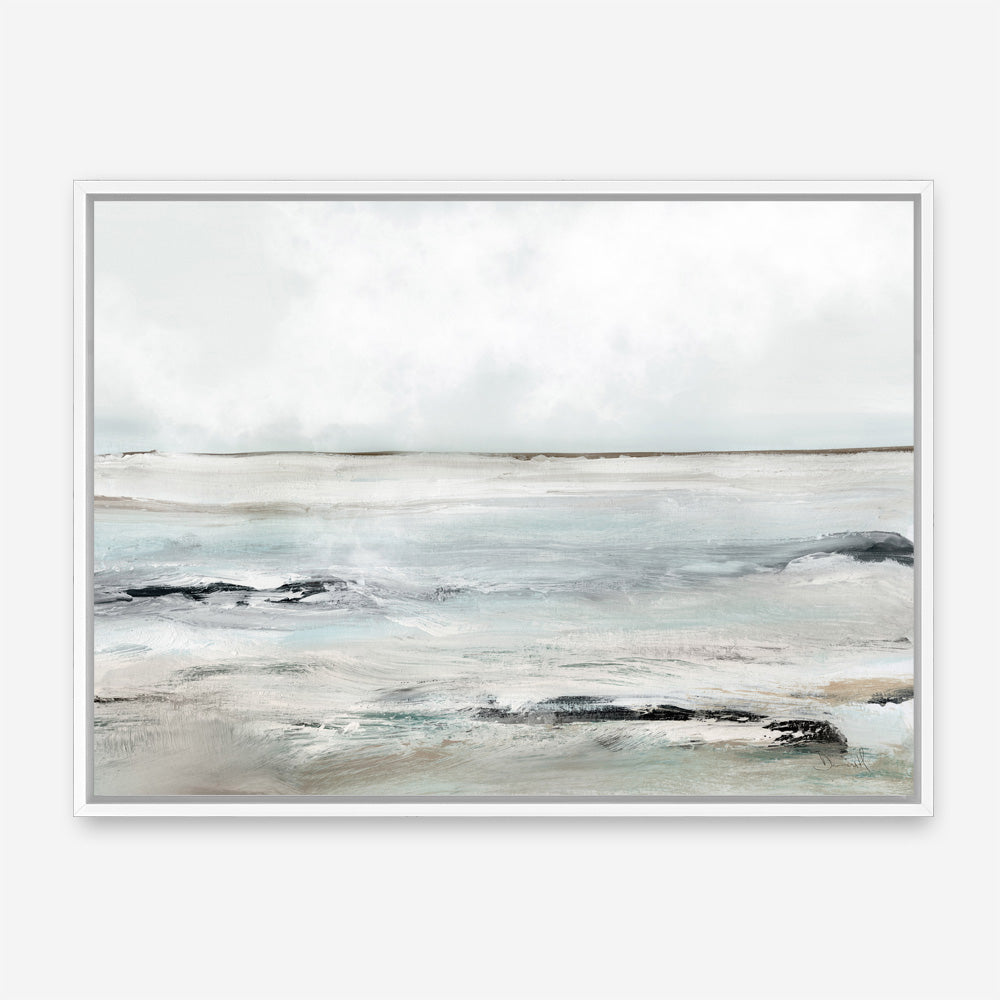 Shop Sandy Bay Canvas Print a painted abstract themed framed canvas wall art print from The Print Emporium artwork collection - Buy Australian made fine art painting style stretched canvas prints for the home and your interior decor space, TPE-DH-139-CA-35X46-NF