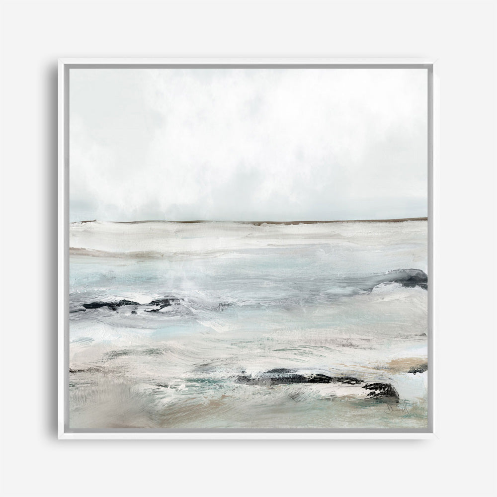 Shop Sandy Bay (Square) Canvas Print a painted abstract themed framed canvas wall art print from The Print Emporium artwork collection - Buy Australian made fine art painting style stretched canvas prints for the home and your interior decor space, TPE-DH-223-CA-40X40-NF