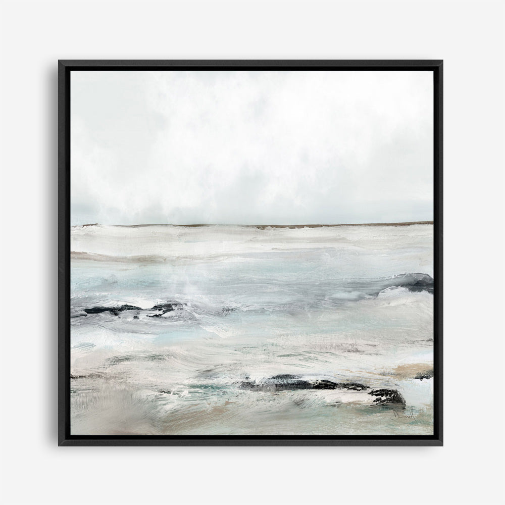 Shop Sandy Bay (Square) Canvas Print a painted abstract themed framed canvas wall art print from The Print Emporium artwork collection - Buy Australian made fine art painting style stretched canvas prints for the home and your interior decor space, TPE-DH-223-CA-40X40-NF