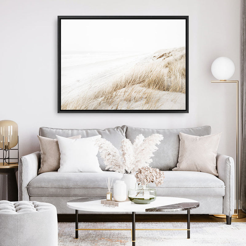 Shop Sandy Dunes Photo Canvas Print a coastal themed photography framed stretched canvas print from The Print Emporium wall artwork collection - Buy Australian made prints for the home and your interior decor space, TPE-1240-CA-35X46-NF