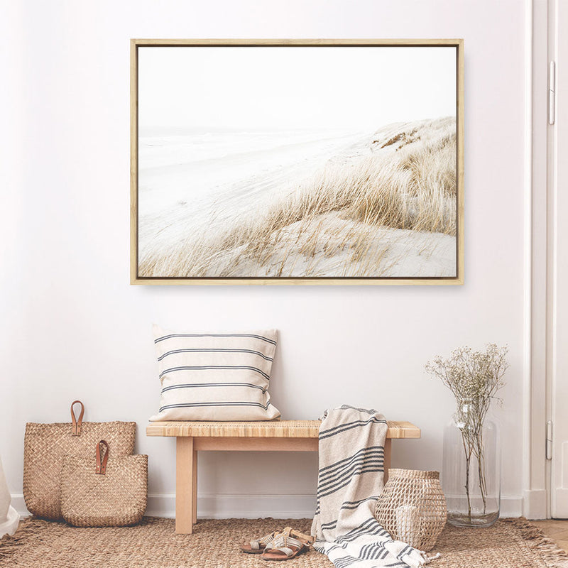 Shop Sandy Dunes Photo Canvas Print a coastal themed photography framed stretched canvas print from The Print Emporium wall artwork collection - Buy Australian made prints for the home and your interior decor space, TPE-1240-CA-35X46-NF