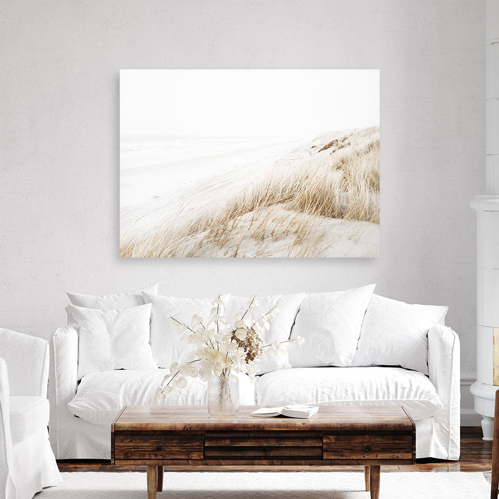Shop Sandy Dunes Photo Canvas Print a coastal themed photography framed stretched canvas print from The Print Emporium wall artwork collection - Buy Australian made prints for the home and your interior decor space, TPE-1240-CA-35X46-NF