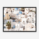 Shop Santorini Architecture Photo Canvas Print a photography framed stretched canvas print from The Print Emporium wall artwork collection - Buy Australian made prints for the home and your interior decor space, TPE-1359-CA-35X46-NF