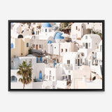 Shop Santorini Architecture Photo Canvas Print a photography framed stretched canvas print from The Print Emporium wall artwork collection - Buy Australian made prints for the home and your interior decor space, TPE-1359-CA-35X46-NF