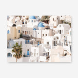 Shop Santorini Architecture Photo Canvas Print a photography framed stretched canvas print from The Print Emporium wall artwork collection - Buy Australian made prints for the home and your interior decor space, TPE-1359-CA-35X46-NF