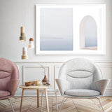 Shop Santorini Balcony II Photo Art Print a coastal themed photography wall art print from The Print Emporium wall artwork collection - Buy Australian made fine art poster and framed prints for the home and your interior decor, TPE-847-AP