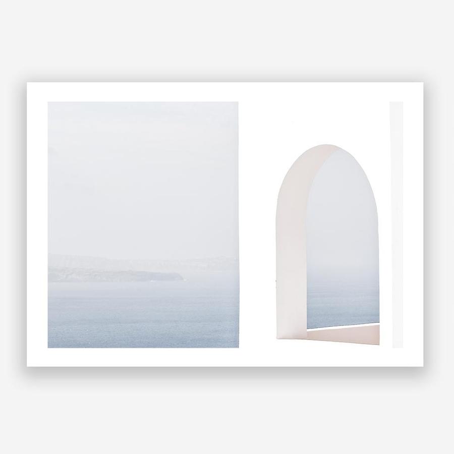 Shop Santorini Balcony II Photo Art Print a coastal themed photography wall art print from The Print Emporium wall artwork collection - Buy Australian made fine art poster and framed prints for the home and your interior decor, TPE-847-AP