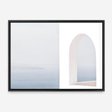 Shop Santorini Balcony II Photo Canvas Print a coastal themed photography framed stretched canvas print from The Print Emporium wall artwork collection - Buy Australian made prints for the home and your interior decor space, TPE-847-CA-35X46-NF
