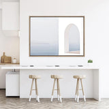 Shop Santorini Balcony II Photo Canvas Print a coastal themed photography framed stretched canvas print from The Print Emporium wall artwork collection - Buy Australian made prints for the home and your interior decor space, TPE-847-CA-35X46-NF