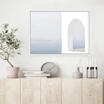 Shop Santorini Balcony II Photo Canvas Print a coastal themed photography framed stretched canvas print from The Print Emporium wall artwork collection - Buy Australian made prints for the home and your interior decor space, TPE-847-CA-35X46-NF