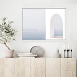 Shop Santorini Balcony II Photo Canvas Print a coastal themed photography framed stretched canvas print from The Print Emporium wall artwork collection - Buy Australian made prints for the home and your interior decor space, TPE-847-CA-35X46-NF