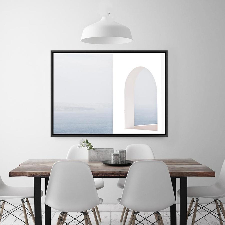Shop Santorini Balcony II Photo Canvas Print a coastal themed photography framed stretched canvas print from The Print Emporium wall artwork collection - Buy Australian made prints for the home and your interior decor space, TPE-847-CA-35X46-NF