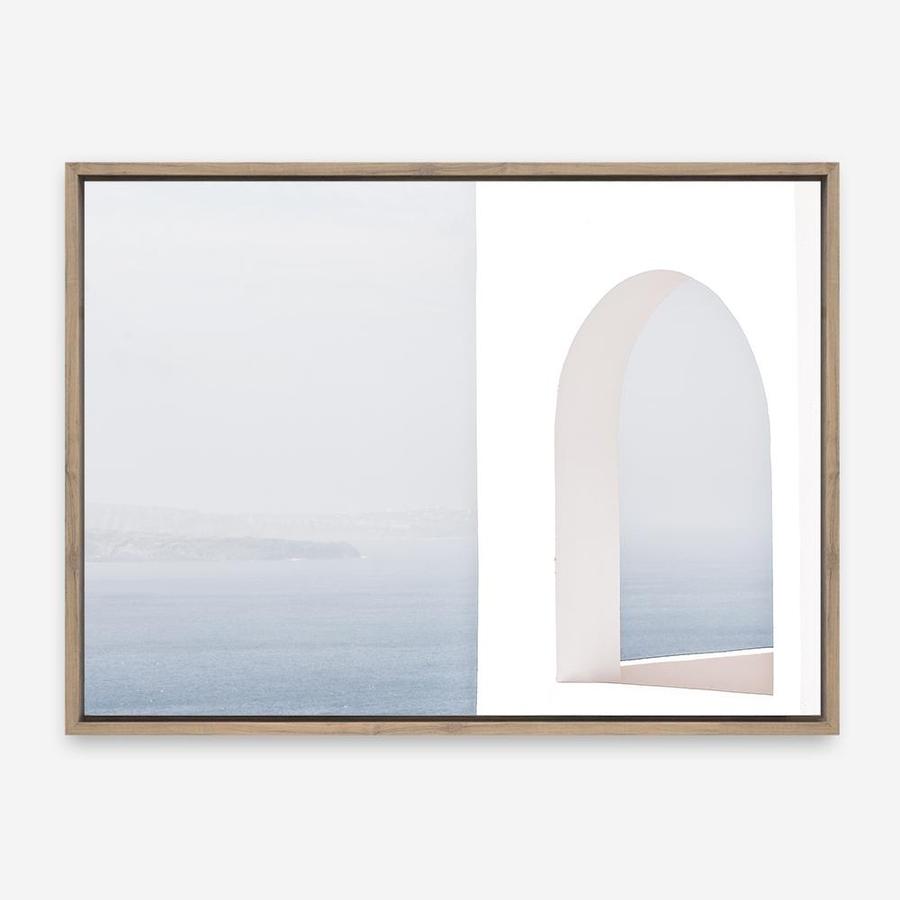 Shop Santorini Balcony II Photo Canvas Print a coastal themed photography framed stretched canvas print from The Print Emporium wall artwork collection - Buy Australian made prints for the home and your interior decor space, TPE-847-CA-35X46-NF