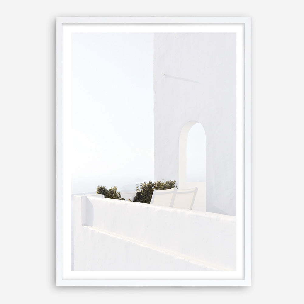 Shop Santorini Balcony Photo Art Print a coastal themed photography wall art print from The Print Emporium wall artwork collection - Buy Australian made fine art poster and framed prints for the home and your interior decor, TPE-1280-AP