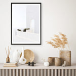 Shop Santorini Balcony Photo Art Print a coastal themed photography wall art print from The Print Emporium wall artwork collection - Buy Australian made fine art poster and framed prints for the home and your interior decor, TPE-1280-AP