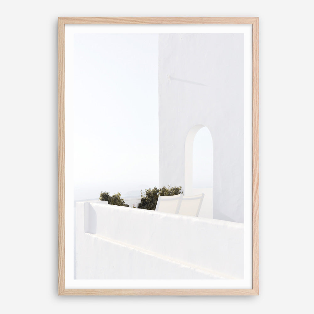 Shop Santorini Balcony Photo Art Print a coastal themed photography wall art print from The Print Emporium wall artwork collection - Buy Australian made fine art poster and framed prints for the home and your interior decor, TPE-1280-AP