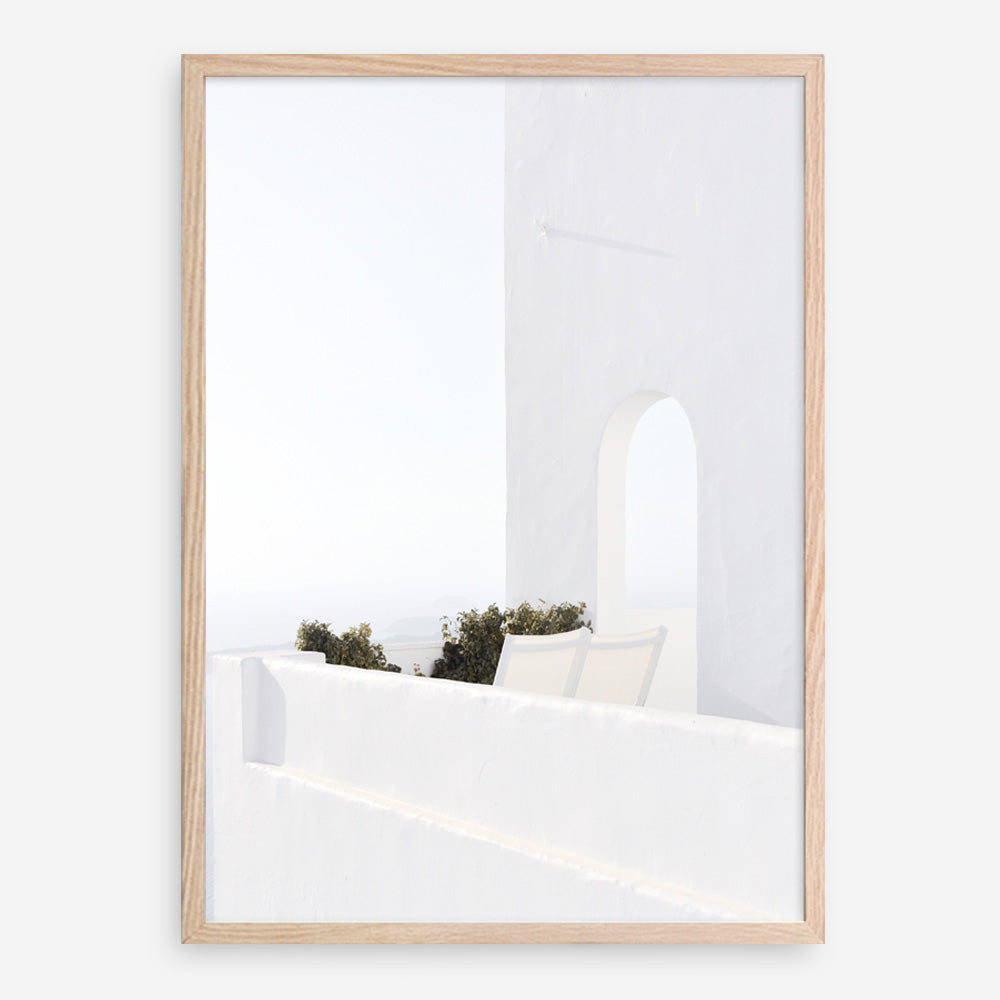 Shop Santorini Balcony Photo Art Print a coastal themed photography wall art print from The Print Emporium wall artwork collection - Buy Australian made fine art poster and framed prints for the home and your interior decor, TPE-1280-AP