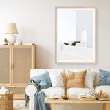 Shop Santorini Balcony Photo Art Print a coastal themed photography wall art print from The Print Emporium wall artwork collection - Buy Australian made fine art poster and framed prints for the home and your interior decor, TPE-1280-AP