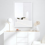 Shop Santorini Balcony Photo Art Print a coastal themed photography wall art print from The Print Emporium wall artwork collection - Buy Australian made fine art poster and framed prints for the home and your interior decor, TPE-1280-AP