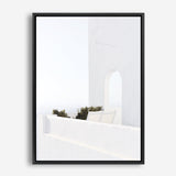 Shop Santorini Balcony Photo Canvas Print a coastal themed photography framed stretched canvas print from The Print Emporium wall artwork collection - Buy Australian made prints for the home and your interior decor space, TPE-1280-CA-35X46-NF
