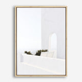 Shop Santorini Balcony Photo Canvas Print a coastal themed photography framed stretched canvas print from The Print Emporium wall artwork collection - Buy Australian made prints for the home and your interior decor space, TPE-1280-CA-35X46-NF