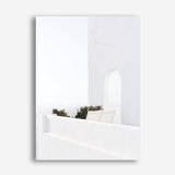 Shop Santorini Balcony Photo Canvas Print a coastal themed photography framed stretched canvas print from The Print Emporium wall artwork collection - Buy Australian made prints for the home and your interior decor space, TPE-1280-CA-35X46-NF