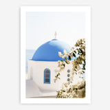 Shop Santorini Blossom Photo Art Print a coastal themed photography wall art print from The Print Emporium wall artwork collection - Buy Australian made fine art poster and framed prints for the home and your interior decor, TPE-1346-AP