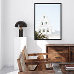 Shop Santorini Church Bells II Photo Canvas Print a photography framed stretched canvas print from The Print Emporium wall artwork collection - Buy Australian made prints for the home and your interior decor space, TPE-1365-CA-35X46-NF