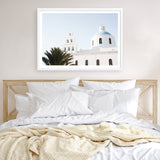 Santorini Church Bells Photo Art Print