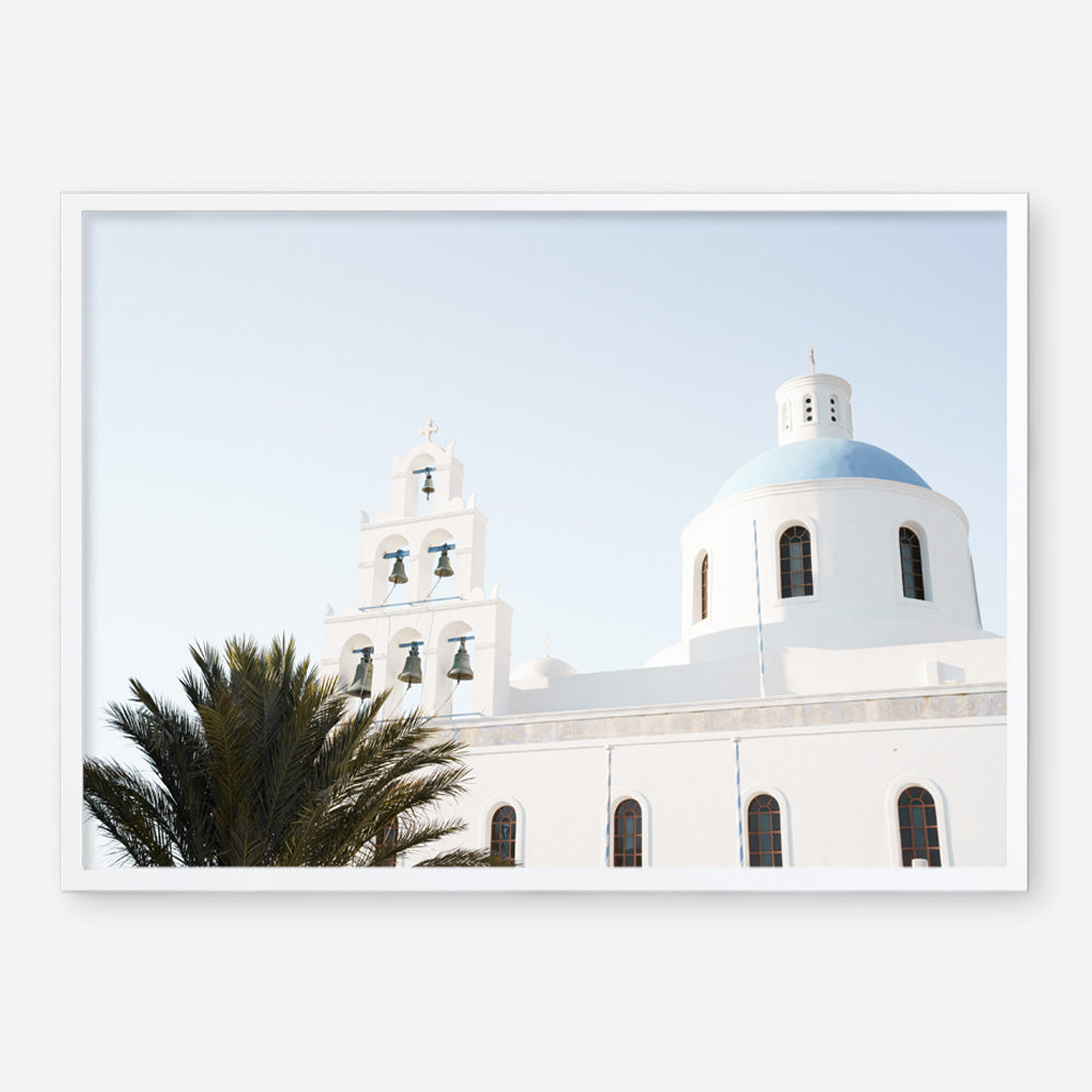 Shop Santorini Church Bells Photo Art Print a photography wall art print from The Print Emporium wall artwork collection - Buy Australian made fine art poster and framed prints for the home and your interior decor room, TPE-1355-AP